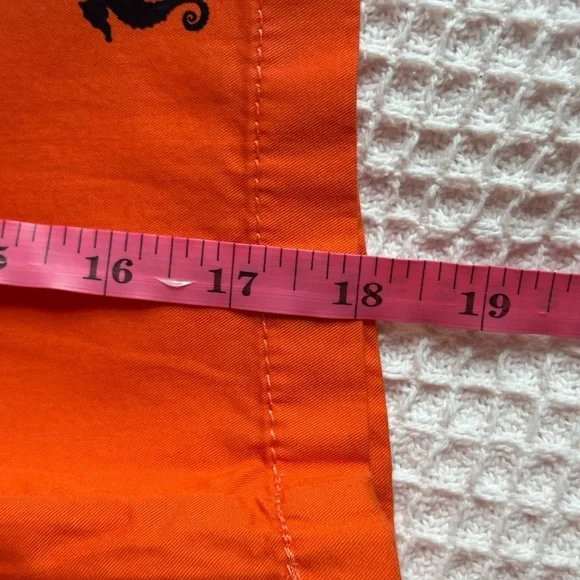 Southern preppy tropical whimsy seahorse print Bermuda shorts size 4 nautical - Picture 8 of 8